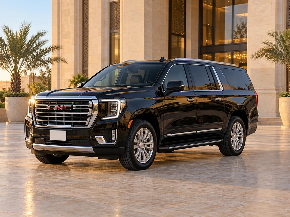 GMC Yukon XL in the Online Umrah Taxi fleet, 7 passenger seats