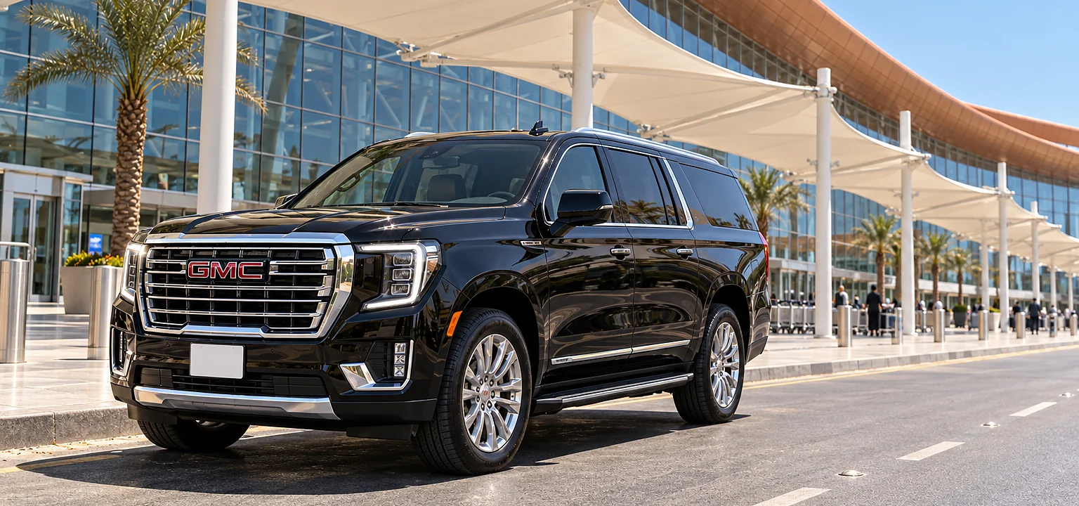 GMC Yukon XL Umrah taxi: our GMC Yukon XL for pilgrims in Makkah, Madinah and Jeddah