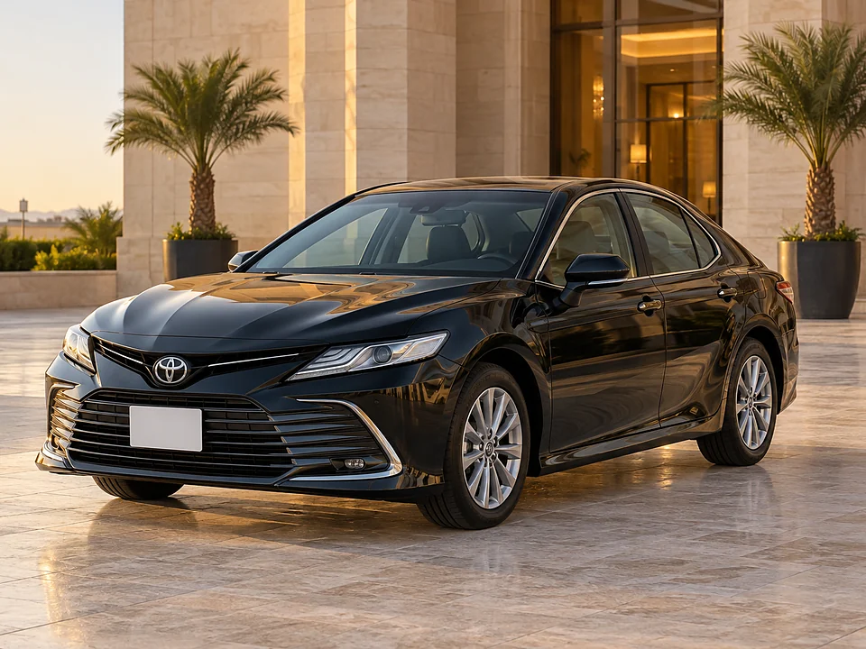 Toyota Camry in the Online Umrah Taxi fleet, 4 passenger seats